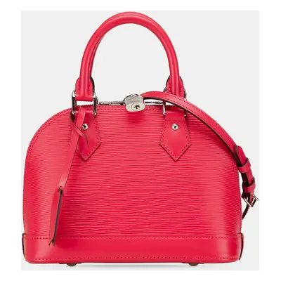 Louis Vuitton Red Epi Leather Alma BB Top Handle Bag