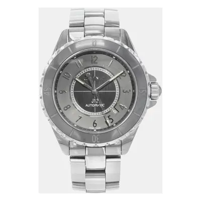 Chanel J12 Chromatic Gray Arabic Dial Ceramic Steel Automatic Unisex Watch mm