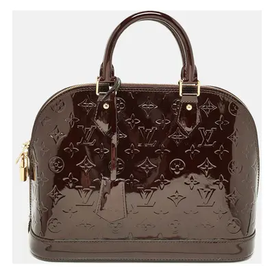 Louis Vuitton Amarante Monogram Vernis Alma PM Bag