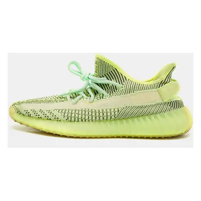 Yeezy x Adidas Neon Green Knit Fabric Boost V2 Yeezreel (Non Reflective) Sneakers Size