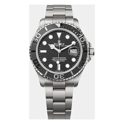 Rolex Black Titanium Yacht Master Men's Wristwatch mm