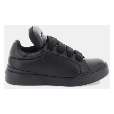 Dolce & Gabbana Black Stitch Detail Sneakers Men’s IT