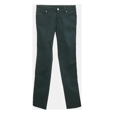 Gucci Black Pocket Detail Cotton Skinny Trousers