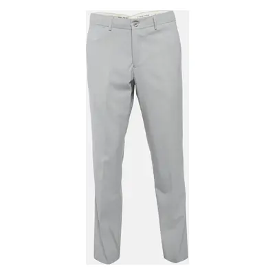 Emporio Armani Grey Virgin Wool Formal Trousers