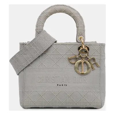 Dior Grey Medium Cannage Lady D-Lite