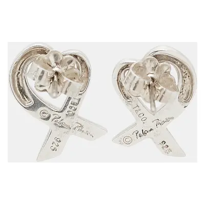 Tiffany & Co. Paloma Picasso Loving Heart Sterling Silver Stud Earring