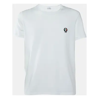 Dolce & Gabbana Underwear White Cotton Logo Embroidered T-Shirt