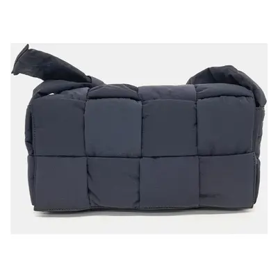 Bottega Veneta Navy Blue Fabric Padded Tech Cassette Bag