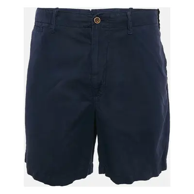 Polo Ralph Lauren Navy Blue Linen and Cotton Shorts