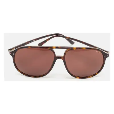 Bottega Veneta Dark Brown BV0224S Aviator Sunglasses