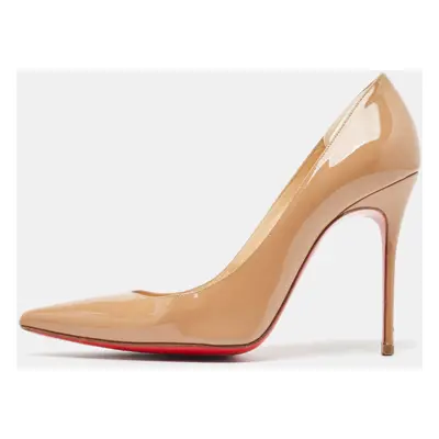 Christian Louboutin Beige Patent Leather Kate Pumps Size