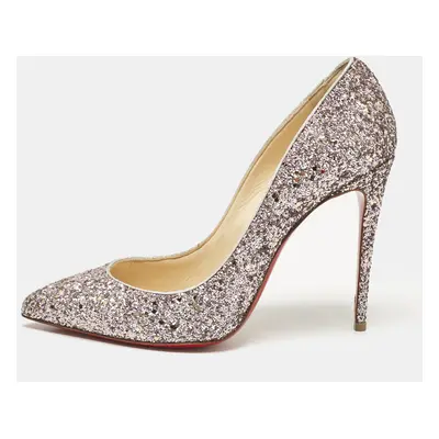 Christian Louboutin Purple Glitter Pigalle Follies Pumps Size