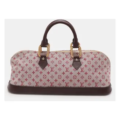 Louis Vuitton Cherry Monogram Mini Lin Canvas Horizontal Alma Bag