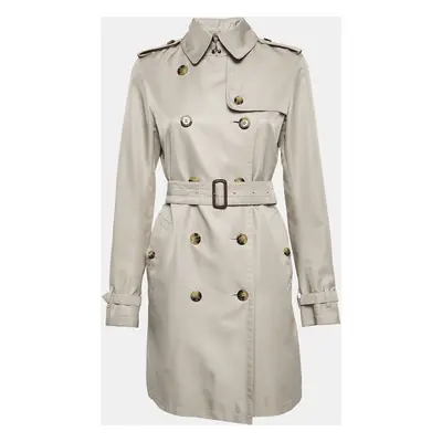 Burberry London Light Beige Gabardine Double Breasted Trench Coat