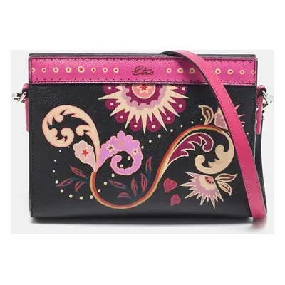 Etro Multicolor Printed Coated Canvas Frame Crossbody Bag