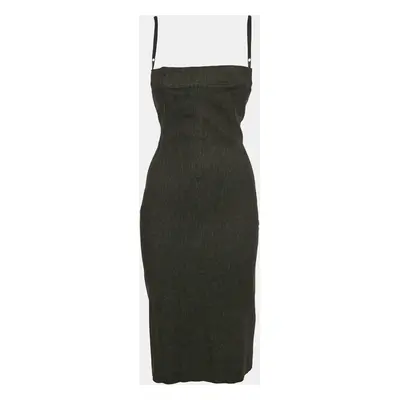 Dolce & Gabbana Black Cotton Blend Sleeveless Short Dress