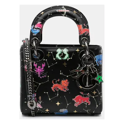 Dior Black Mini Lady Pixel Zodiac Bag