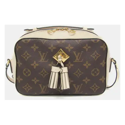 Louis Vuitton Cream Monogram Canvas and Leather Santonge Shoulder Bag