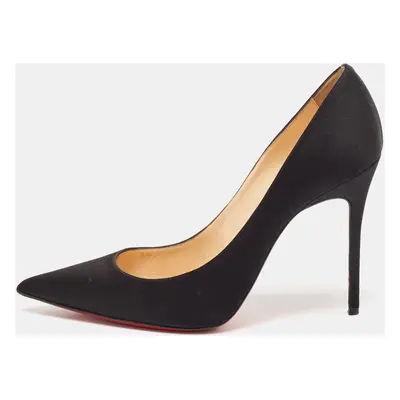 Christian Louboutin Black Satin So Kate Pumps Size 38.5