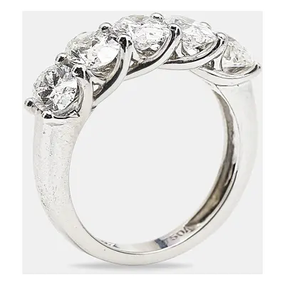 18k White Gold Oval Brilliant Lab Grown Diamonds Ring (Approx 2.61 cts)