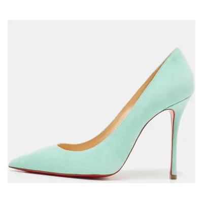 Christian Louboutin Green Suede Pigalle Follies Pumps Size