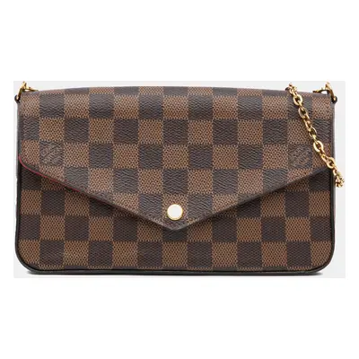 Louis Vuitton Brown Damier Ebene Pochette Felicie