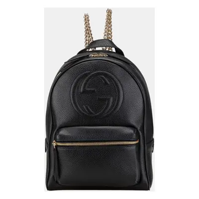 Gucci Black Leather Soho Backpack