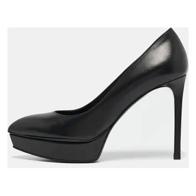 Saint Laurent Black Leather Janis Pumps Size