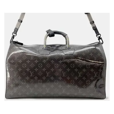 Louis Vuitton Keepall Bandouliere Black Monogram Eclipse Glaze Size