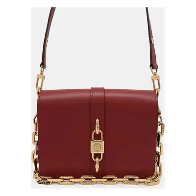 Louis Vuitton Red Calf Leather Rendezvous Bag