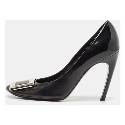 Roger Vivier Black Patent Leather Belle Vivier Trompette Pumps Size