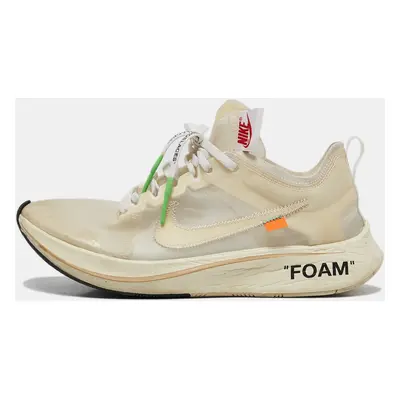 Off-White x Nike White Mesh Zoom Fly Sneakers Size