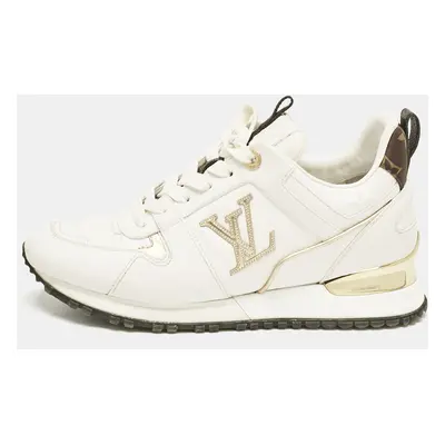 Louis Vuitton White Leather Run Away Sneakers Size