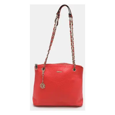 Dkny Red Leather Shoulder Bag