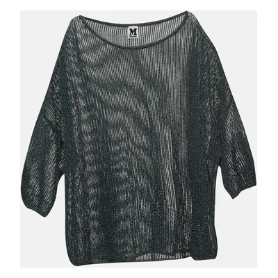 M Missoni Lurex Patterned Knit Oversized Top