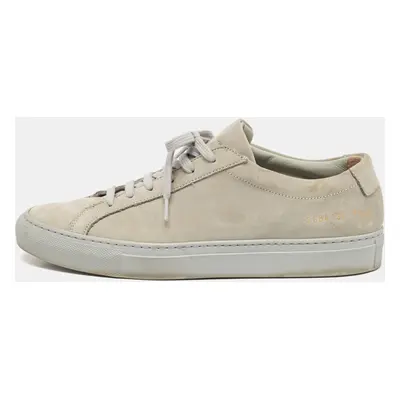 Common Projects Grey Suede Achilles Lace Up Sneakers Size