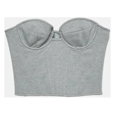 Magda Butrym Grey Jersey Corset Top