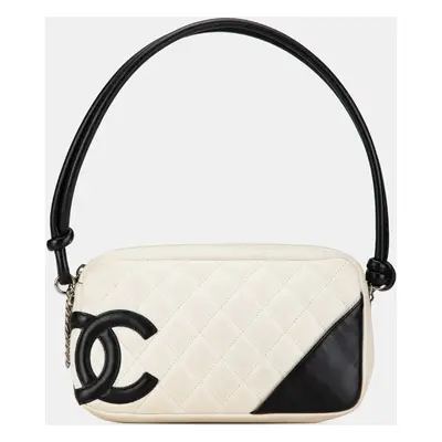 Chanel White Cambon Ligne Pochette