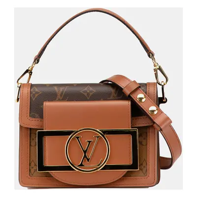 Louis Vuitton Brown Monogram Reverse Mini Dauphine Lock