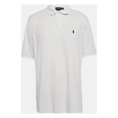 Polo Ralph Lauren White Cotton Pique Polo T-Shirt