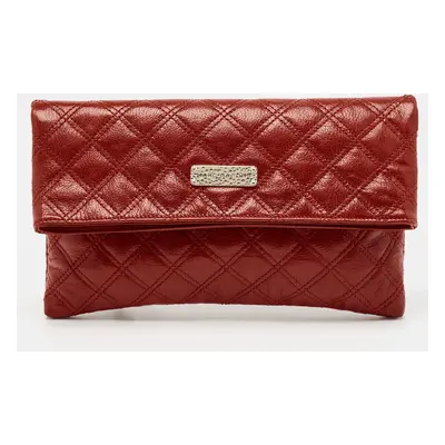 Marc Jacobs Red Quilted Leather Large Eugenie Clutch