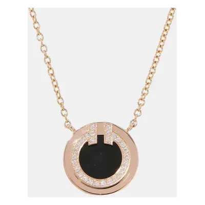 Tiffany & Co. Two Circle Necklace 18K Pink Gold