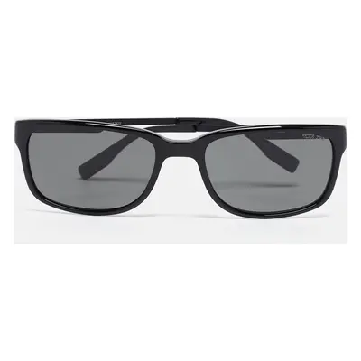 TUMI Black Polarized ZR3 Square Sunglasses