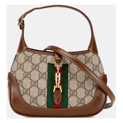 Gucci GG Supreme Canvas Mini Jackie Crossbody Bag