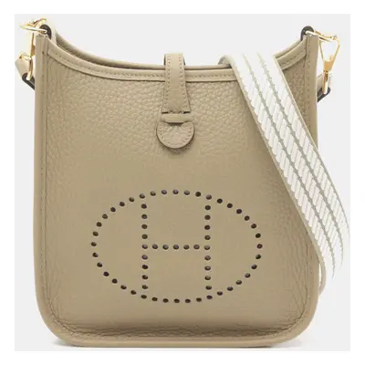 Hermes Evelyne TPM Beige Shoulder Bag