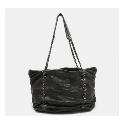 Chanel Black Leather Timeless Sharpel Tote