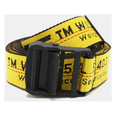 Off-White Yellow/Black Nylon Industrial Belt