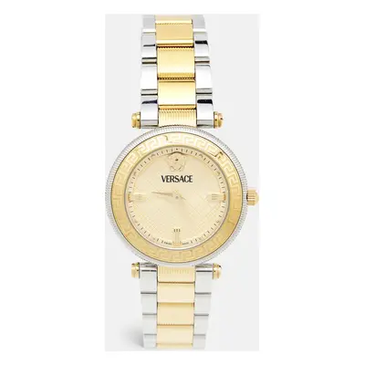 Versace Champagne Two Tone Stainless Steel Reve VE8B Women's Wristwatch