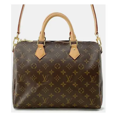 Louis Vuitton Brown Monogram Speedy Bandouliere Bag