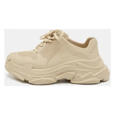 Balenciaga Beige Rubber Triple Mold Sneakers Size